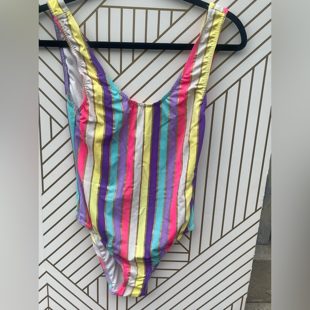 Rainbow Striped Swimwear